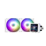 ZALMAN ALPHA2 DS A24 White 2.73インチ IPS液晶ディスプレイ搭載 240mm 簡易水冷CPUクーラー ホワイト HS1507