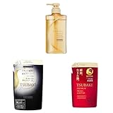 【セット買い】TSUBAKI(ツバキ) プレミアムリペア シャンプー ボトル 490ml + TSUBAKI プレミアムEX インテンシブリペア コンディショナー 詰め替え 330mL + TSUBAKI(ツバキ) プレミアムモイスト&リペア コンディショナー 詰替え ツバキ 艶 しっとり 液体 【詰め替え】330ml パッケージ：レッド つめかえ 330mL