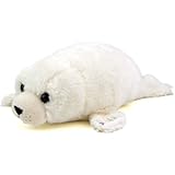 カロラータ ゴマフアザラシ ぬいぐるみ (ねそべりシリーズ/やさしい手触り) リアル アザラシ 動物 おもちゃ お人形 ギフト プレゼント 誕生日 (検針2度済み)