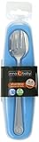 Innobaby Din Din Smart Stainless Spoon and Fork Set, Blue by Innobaby [並行輸入品]