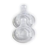 Nurtria BPA Free Wideneck Bottle Nipples, Vari Flow, 2 Pack, Silicone by Nurtria