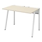 オフィスデスク コクヨ リーン 平机 ワークデスク ホワイト×ナチュラル 幅100×奥行70cm 【2梱包】 DLE-N1007-WHLW1 【お客様組立】