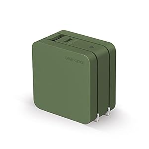 DIGIFORCE GaN 65W PD急速充電器 Type-C USB-A 2ポート 折畳式 ACアダプター