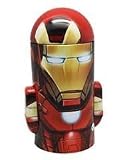 Iron Man Tin Coin Bank + AvengersまたはSpidermanユースビーニー+ ( 2 ) Avengers文字キーチェーン/ Backパックアクセサリー+アベンジャーズF