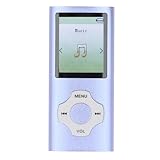 Bluetooth 5.0付きMP3プレーヤー、HIFIロスレスサウンド付きポータブルMP3音楽プレーヤー、1.8インチカラースクリーン、電子ブックボイスレコード (ブルーパープル)