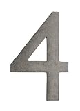 Architectural Mailboxes 3582APA-4 4 in. Brass Floating House Number 4 Antique Pewter [並行輸入品]