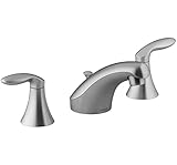 KOHLER K-15261-4RA-G Coralais Widespread Bathroom Sink Faucet with Lever Handles, Pop-Up Drain & Lif