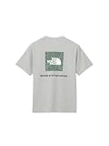 THE NORTH FACE(ザノースフェイス) 半袖 カットソー Tシャツ S/S Back Square Traverse Logo Tee ミックスグレー XXL