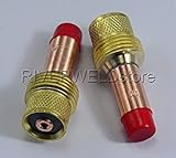 2個 TIGガスレンズコレットボディ 45V25 1.6mm SR DB PTA WP 17 18 26 TIG溶接トーチ用 消耗品