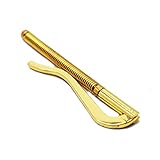 マネークリップ 金具 カスタムパーツ 直径5mm対応 金具 札バサミ マネークリップ用 クリップパーツ 85mm イエローゴールド メッキ 加工