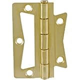 Ultraハードウェア35540ヒンジNonほぞ穴、2 – 1 / 2インチ、真鍮メッキ