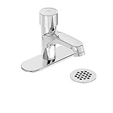 Symmons SCOT Metering押しボタン単穴浴室の蛇口デッキプレート、クローム( sls-7000-dp4-g )