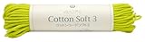 メルヘンアート コットンコード・ ソフト3 (太さ約 3mm 長さ 28m) ネオンイエロー COL. 292