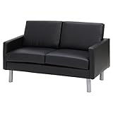 ソファ 2人掛け用 (ブラック・ホワイト) ／代引不可／インテリア：不二貿易34785/34787