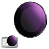 NEEWER 可変NDフィルター コンパチブル Osmo Action 5 Pro/4/3 ND64-256 6-8ストップ スナップオン マルチコートHD光学ガラス 減光 アクションカメラレンズフィルターアクセサリー