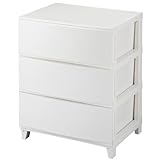 【収納　引出し】　場所を選ばず置けるスタイリッシュな引出し　ワイド　３段　ＷＨ