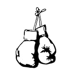 4個の車のステッカー9 * 13.5CMボクサーボクシンググローブ装飾パターンビニール車のステッカーバンパーウィンドウオートバイホリデーギフトステッカー