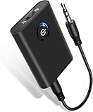 Bluetooth5.3トランスミッター レシーバー【日本語取説】 Bluetooth 発信機 受信機 一台二役 ワイヤレス オーディオ 低遅延 小型 3.5mmオーディオケーブル付き スピーカー/イヤホン/テレビ ブルートゥース トランスミッター Model：B10S