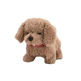 動く犬のおもちゃ 電動ぬいぐるみ 犬ロボット 歩く 鳴く 可愛い ギフト 音に反応するおもちゃ (a)