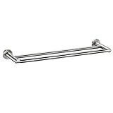 Gatco 4694 24-Inch Channel Double Towel Bar, Satin Nickel [並行輸入品]