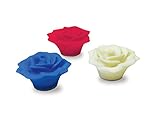 Good Times 24-Pack Floating Roses in Combination Pack Water Activated LED Lights for Pools White/Red