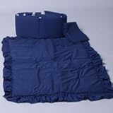 Solid Color Crib Bedding Set - Color: Navy by BabyDoll Bedding