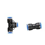 KESOTO 2pcs　エアー継手　8mm　空気圧コネクタ エアーチューブ　クイックリリース ジョイント　　　