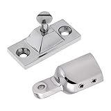 F Fityle ボート　トップサイド　マウント　デッキヒンジ　アイエンドキャップ付　ステンレススチール製　