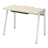 オフィスデスク コクヨ リーン 平机 ワークデスク ホワイト×ナチュラル 幅100×奥行60cm 【3梱包】 DLE-H1006-WHLW1 【お客様組立】