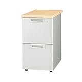 プラス 脇机2段 RJ-047D-2 ホワイトメープル引出D 生活用品 インテリア 雑貨 インテリア 家具 オフィス家具 会議用テーブル [並行輸入品]