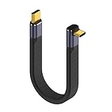 BRIMFORD 240W 40Gbps USB C ケーブル USB-C to USB-C ケーブル Thunderbolt 4 サンダーボルト4/3 対応 USB4対応 8K@60Hz Type－C ケーブル 短いケーブル 0.13m PD3.1 高速データ転送 柔らかい モバイルバッテリー/ハブ/外付けSSD/ジンバル/カメラ/MacBook/iPad/スマホなど対応 (外側L型)
