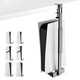 新型PS5 Slim/PS5 Pro/PS5用デスク下ホルダー【新登場 PS5 pro/slim対応】 PS5 スリム 縦置きスタンド ヘッドホンスタンド 収納 穴あけ不要 省スペース 放熱改善 転倒防止 机下スタンド PS5 スリム/PS5に対応アクセサリー PS5/PS5 Pro/PS5 Slim 通常版とデジタル版両対応 PS5周辺機器 (垂直設置)