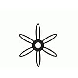 アイアン壁飾り ウォールアクセサリー 22 ガラス玉無し仕様 花 シンボル