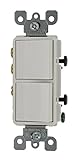 Leviton 5640-W 20 Amp, 120/277 Volt, Decora 3-Way / 3-Way AC Combination Switch, Commercial Grade, G