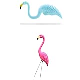 B Blesiya フラミンゴ置物　　芝生 ガーデンオーナメント ホーム　お店　庭の装飾　小道具　2個セット