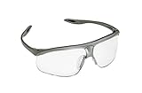 Sport Glasses withシルバーsport-grip TempleフレームwithブルーUndermoldとクリア曇り止め、hard-coatレンズ