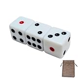 （対象年齢6才以上） サイコロ 12mm 3個 【 選べる サイズ 数量 】 収納用の小袋付き ダイス ボードゲーム すごろく マジック トランプ チンチロ 麻雀 TRPG カードゲーム 【商標登録番号 第6667215】