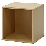 不二貿易 キューブボックス 幅34.5cm ナチュラル 組み合わせ自由 81899