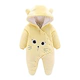 ウィンタージャンプスーツ ベイビー・ボーイズ Baby Jumpsuit 赤ちゃん- 0-12ヶ 赤ちゃん より厚い 印刷 フーディーロンパー 衣装 BESBOMIG