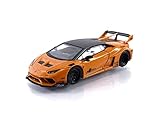 MINI GT 1/64 LBWORKS ランボルギーニ ウラカン GT ボレアリスオレンジ (左ハンドル) 完成品 MGT00355-L