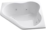 KOHLER K-1154-HC-0 Corner Whirlpool, White [並行輸入品]