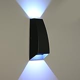 Ameelie LED 玄関ライト ポーチライト ウォールライト ブラケットライト アウトドアライト 玄関灯 防雨型 省エネ led門柱灯 壁取り付け用ライト (台形6W)