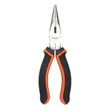 Tactix 200001 Long Nose Plier, 160mm/6-Inch, Black/Orange [並行輸入品]