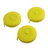 Water & Wood 3 Pcs Sewing Tailor Retractable Ruler Tape Measure Yellow 150cm 60 inch by Waterwood