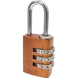 ABUS（アバス）:ABUS ナンバー可変式南京錠 145-20 オレンジ 145-20-OR 型式:145-20-OR