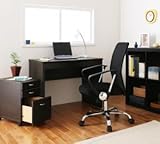 セットでお得!出来る男のシステムデスク　W90 (ブラウン)