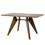 GUERIDON （ゲリドンダイニングテーブル・プレミアム）スクエアー　（ブラウン色）　　　　　　　　　　　　　　【ジャン・プルーヴェ】【ダイニングテーブル】【木製】【スタンダードチェア】【高品質】【低価格】【リプロダクト・ジェネリック・復