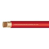 1/0 AWG Premium Extra Flexible Welding Cable 600 VOLT - RED - 25 FEET - EWCS Spec - Made in the USA!