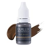 【QUILLIX】アートメイクインク -アートメイク色素 - 眉毛用 ダークブラック/ブラウン タトゥーインク マイクロブレーディング アートメイク タトゥー (10ml) (ash brown)