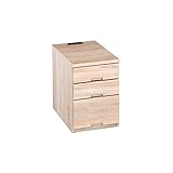 サイドチェスト 引き出し3杯 2口コンセント スライドレール式引き出し ベッドサイドチェスト